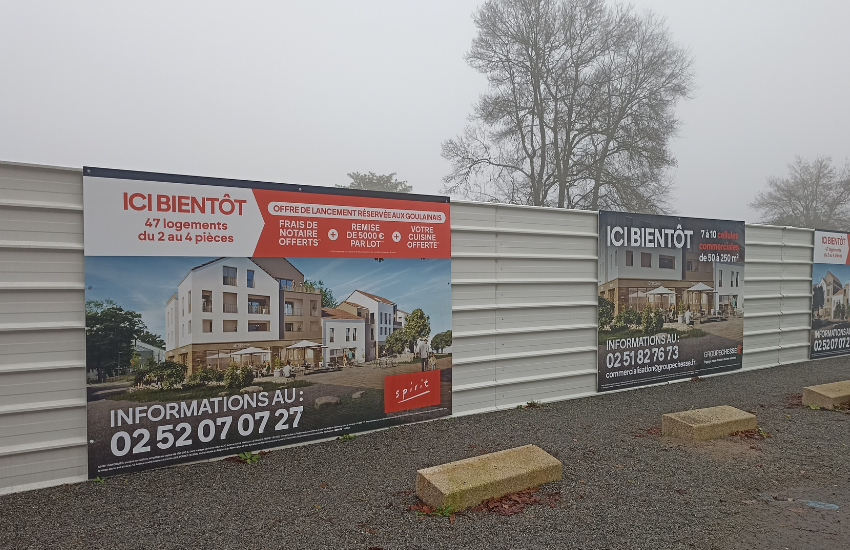 Image d'un panneau de chantier